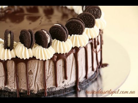 Youtube: cookies and cream mousse (no bake cheese cake)- Rosie's Dessert Spot