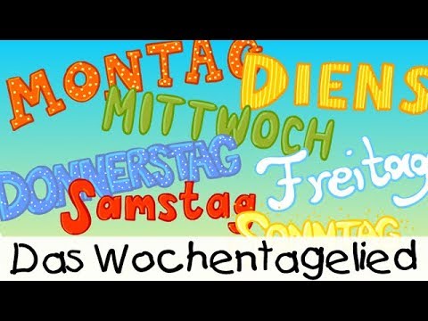 Youtube: 💡 Das Wochentagelied || Kinderlieder zum Lernen