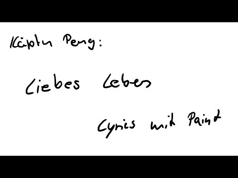Youtube: Käptn Peng - Liebes Leben (Lyrics mit Paint)
