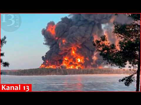 Youtube: Ukrainische Drohnenangriffe setzen Russlands riesigen Ölhafen an der Ostsee in Brand.