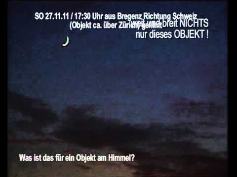 Youtube: UFO Activity Schweiz am  27.11.11.wmv