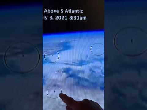 Youtube: Small Fleet of Mysterious Black Objects Above the Earth