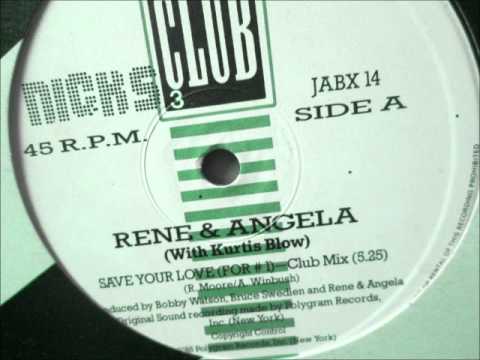 Youtube: Rene & Angela featuring Kurtis Blow  - Save your love. 1985 (Club Mix)