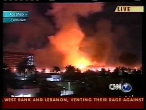 Youtube: Bombs over Baghdad Live German TV iraq war 30 03 2003