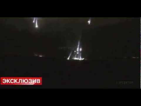 Youtube: Ополченцы: Нацгвардия обстреляла Славянск фосфорными минами