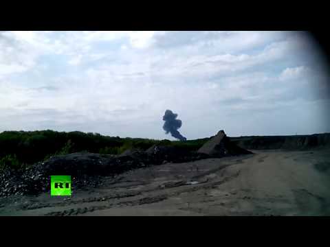 Youtube: RAW: Moment of MH17 Malaysia Airlines plane crash in Ukraine caught on camera