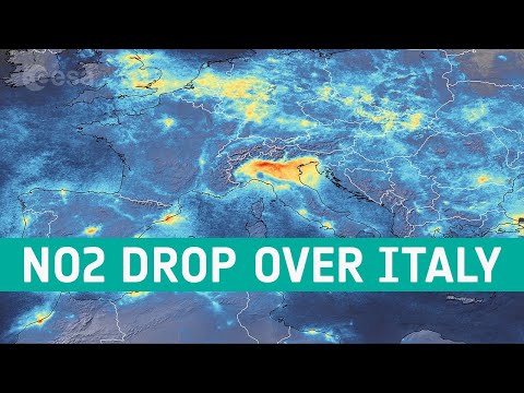 Youtube: Coronavirus: nitrogen dioxide emissions drop over Italy