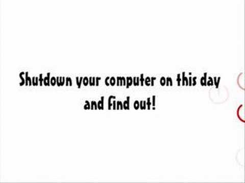Youtube: One Day Without Your Computer - Shutdownday