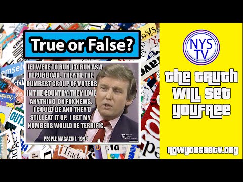Youtube: What Did Donald Trump Say?!   "Republicans are dumb"  True or False-  NowYouSeeTV
