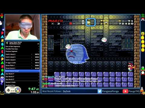 Youtube: Super Mario World Blindfolded in 23:14