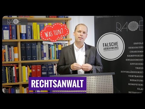 Youtube: Falsche Abmahnung - Rechtsanwalt Dr. Öhlböck erklärt was zu tun ist!