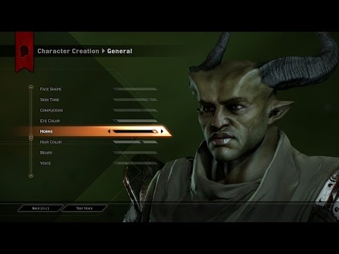 Youtube: Dragon Age 3 Inquisition - Character Creation