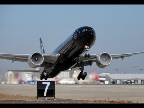 Youtube: Air New Zealand 'All Blacks' Boeing 777-319(ER) [ZK-OKQ] Takeoff To London