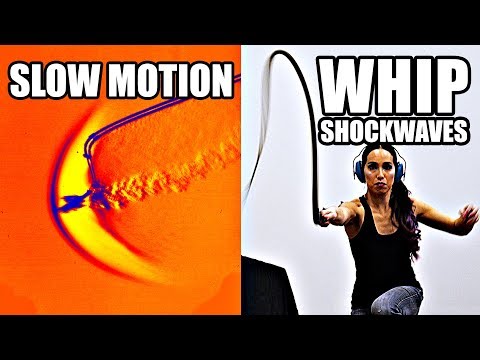 Youtube: How does a whip break the sound barrier? (Slow Motion Shockwave formation) - Smarter Every Day 207