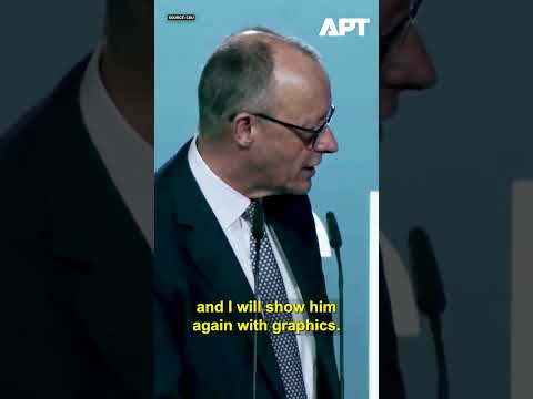 Youtube: Deutschlands Merz scherzt über den 60-prozentigen Rückgang und imitiert Trump – Publikum lacht | APT