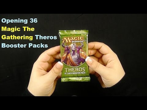 Youtube: Binaural Opening 36 Magic The Gathering Booster Packs: Unboxing  ASMR In The Land Of Theros