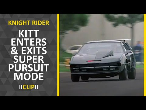 Youtube: KITT Enters & Exits Super Pursuit Mode • Knight Rider 4x13 • Clip