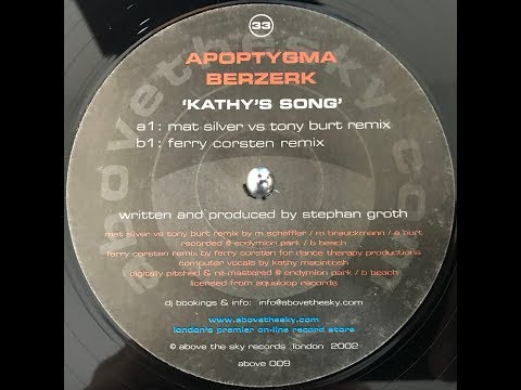 Youtube: Apoptygma Berzerk - Kathy's Song (Ferry Corsten Remix) (2000)