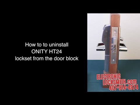 Youtube: How to Remove and Disassemble an Onity HT24 Lock