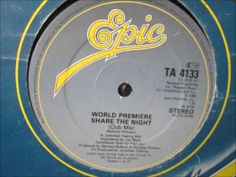 Youtube: World Premiere  - Share the night. 1983 (12" Soul/funk)