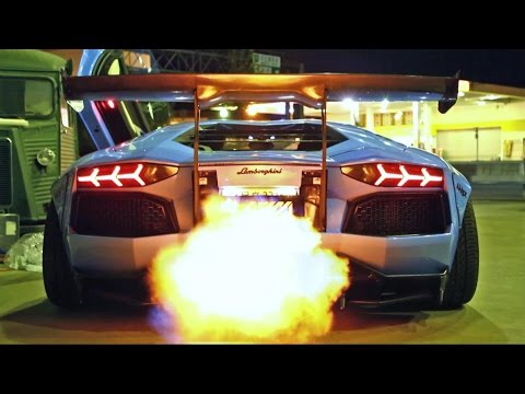 Youtube: INSANE FLAMES! Lamborghini Aventador LP720-4 Ft. Liberty Walk/Armytrix/Airrex/Forgiato