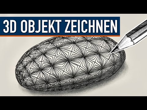 Youtube: 3D Objekte Zeichnen und Schraffieren - Zeichnen lernen Tutorial