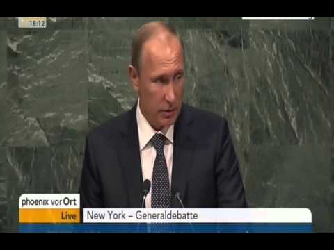 Youtube: Rede von Wladimir Putin auf der UNO Vollversammlung 28 9 2015  sehr gut
