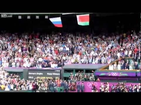 Youtube: Падение Американского Флага на Олимпиаде / USA flag falls during National Anthem Olympics Ceremony
