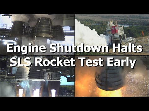 Youtube: First Full Test Of SLS Booster Fails as Engines Trigger Emergency Shutdown.