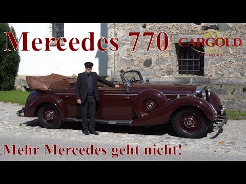 Youtube: Mercedes 770 Offener Tourenwagen, 1939, der größte Mercedes aller Zeiten! Oldtimer, Luftschitz