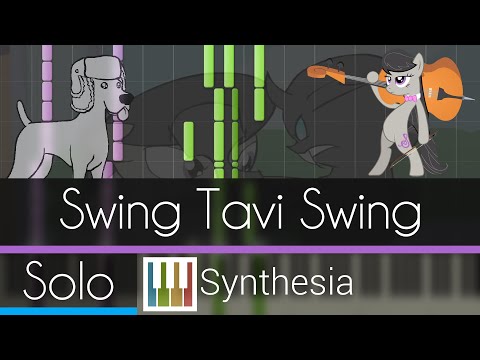 Youtube: Swing Tavi Swing - |SOLO PIANO TUTORIAL w/VOCALS| -- Synthesia HD