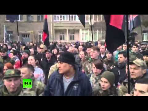 Youtube: «Правый сектор» проводит «марш правды» в центре Киева
