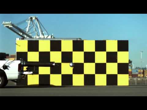 Youtube: Mythbusters - Soccer Ball Shot from Truck