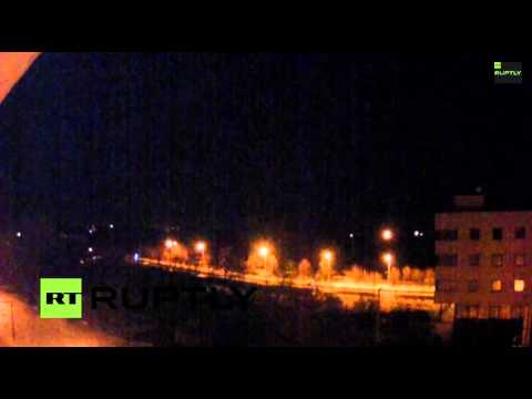 Youtube: 11.01.15 18:50 Украинские фашисты накрыли Донецк ракетным залповым огнем, часть города без света