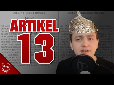 Youtube: Artikel 13 und die dummen Verschwörungstheorien! Wir sind Roboter?!