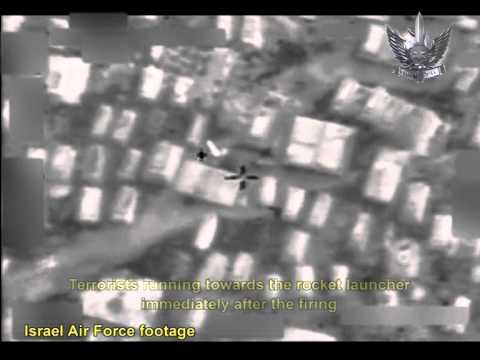 Youtube: Israel Air Force Identifies Terrorist Squad Firing from Cemetery in Sajaiya