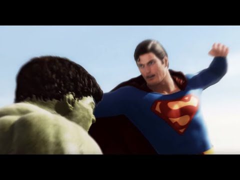 Youtube: Superman vs Hulk - The Fight  (Part 1)