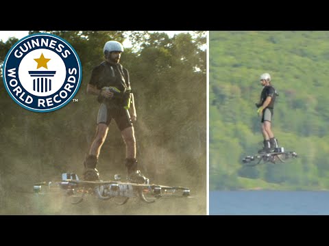 Youtube: Farthest flight by hoverboard - Guinness World Records