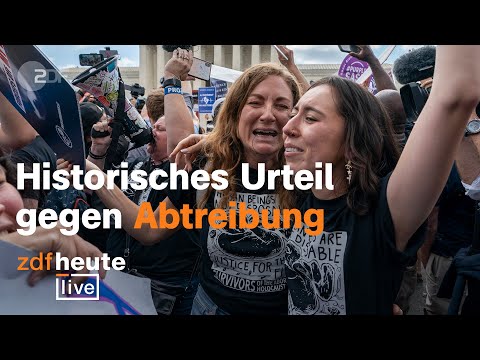 Youtube: Supreme Court kippt Recht auf Abtreibung - was das Urteil bedeutet  | ZDFheute live