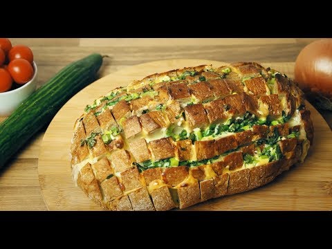 Youtube: Leckeres Zupfbrot mit Käse und Knoblauchbutter - herrlich rustikal!