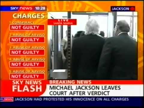 Youtube: Michael Jackson 2005 Live Court Verdict