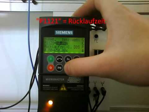 Youtube: Frequenzumrichter Siemens Micromaster 440 über ein Potentiometer ansteuern.