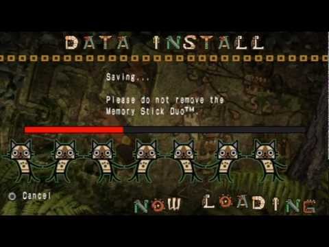 Youtube: Monster Hunter Freedom Unite -- Data Install