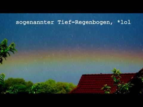Youtube: Regenbogen falsch platziert, knapp über´m Horizont