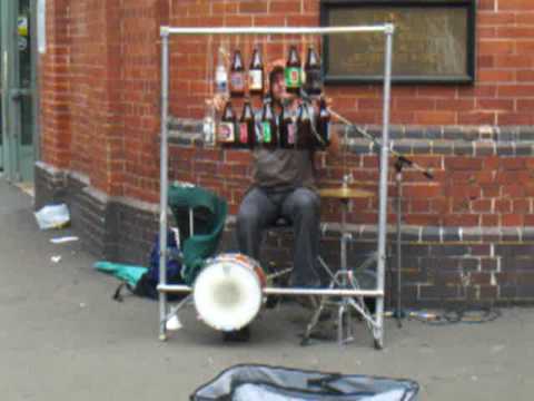 Youtube: Australias got talent (Inspector Gadget theme song played on beer bottles)