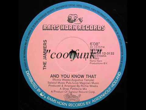Youtube: The Jammers - And You Know That (12" Funk 1982)