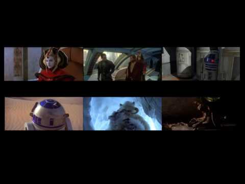 Youtube: Star Wars Ep. I to Ep. 6 at the same time.