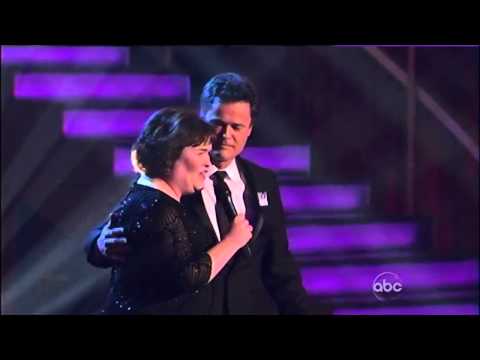 Youtube: Susan Boyle & Donny Osmond (Duet/Serenade) ~ "This Is The Moment" ~ Dancing With The Stars