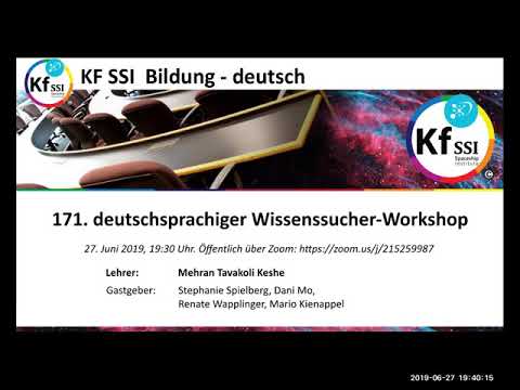 Youtube: 2019 06 27 PM Public Teachings in German - Öffentliche Schulungen in Deutsch