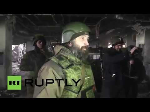 Youtube: Ukraine: New footage shows DEVASTATED Donetsk Int. Airport terminal